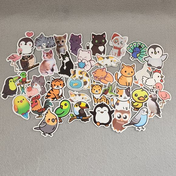 Various Cartoon Animal Stickers Scrapbooking Arts Craft (Lot A) - Picture 2 of 3